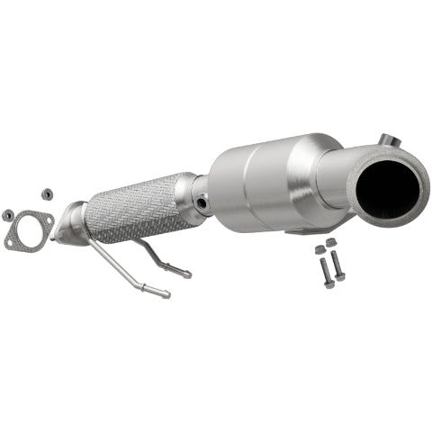 MagnaFlow direct-fit catalytic converter fits 2013-2016 Ford Fusion and Lincoln MKZ, this and 2014 Ford Fusion 2.0L T 2.0L stainless steel CARB compliant OBDII 51339