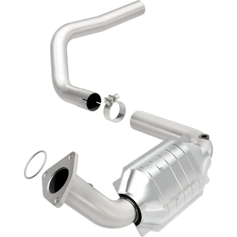 MagnaFlow direct-fit catalytic converter fits 2003-2006 Hummer H2 6.0L and 2003-2006 Hummer H2 6.0L driver side 6.0L driver side stainless steel CARB compliant OBDII 51372