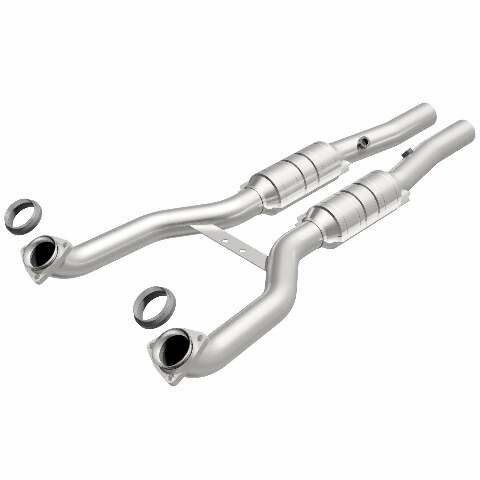 MagnaFlow direct-fit catalytic converter for 1997-1999 Chevy Corvette driver side stainless steel CARB compliant OBDII 51397
