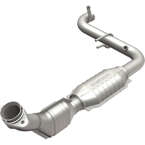 MagnaFlow direct-fit catalytic converter fits 2004 Ford F-150 Heritage SVT Lightning 5.4L and 1999-2003 Ford F-150 5.4L stainless steel CARB compliant OBDII 51416