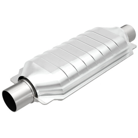MagnaFlow universal catalytic converter 2.5 inch inlet/outlet stainless steel Federal EPA compliant OBDII 51506