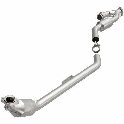 MagnaFlow direct-fit catalytic converter fits 2003-2005 Mercedes-Benz CLK320 3.2L and 2003 Mercedes CLK320 3.2L stainless steel CARB compliant OBDII 51582