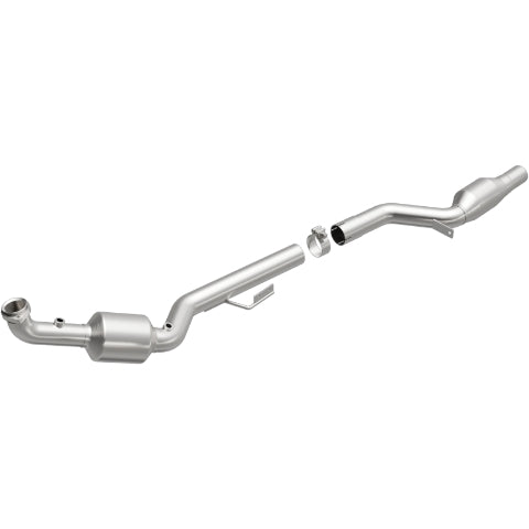 MagnaFlow direct-fit catalytic converter fits 2005-2010 SLK55 AMG 5.5L passenger side 5.5L passenger side stainless steel CARB compliant 51702