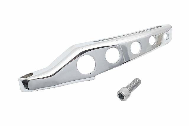 Mr. Gasket alternator bracket chrome SBC Chevy polished steel 5176