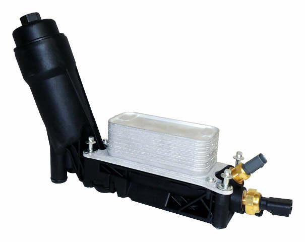 Engine Oil Filter & Cooler Assembly for 11-13 Jeep Wrangler JK & WK w/ 3.6L Engine - 5184294AE black