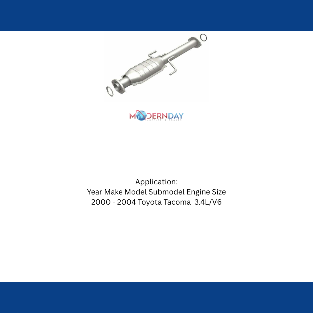 MagnaFlow direct-fit catalytic converter for 2000-2004 Toyota Tacoma 3.4L stainless steel CARB compliant OBDII 51944