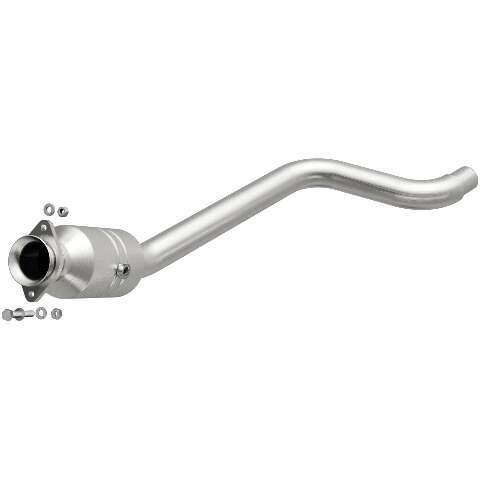 MagnaFlow direct-fit catalytic converter fits 2010-2012 Jaguar XF and Jaguar XFR, this and 2010-2012 Jaguar XF 5.0L stainless steel CARB compliant OBDII 52004