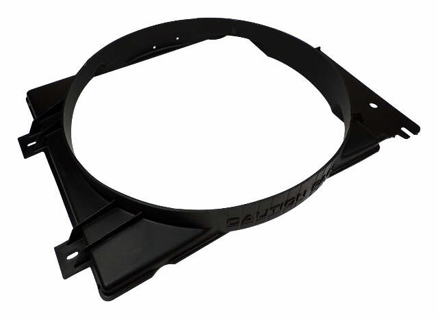 Fits 1997-2006 Jeep Wrangler TJ Wrangler Engine Cooling Fan Shroud; 52027925AC black
