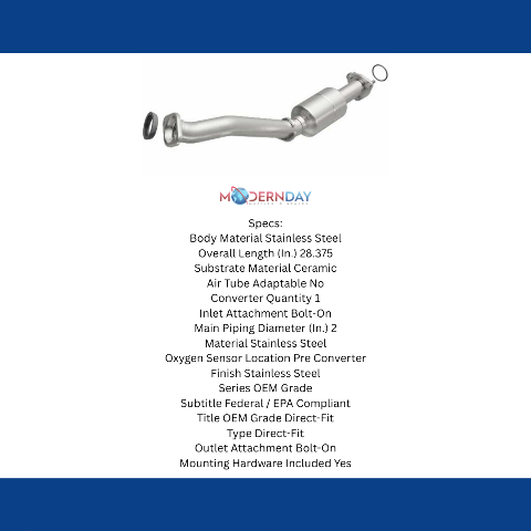 MagnaFlow direct-fit catalytic converter for 2012-2015 Honda Civic 1.5L stainless steel CARB compliant OBDII 52035