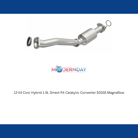 MagnaFlow direct-fit catalytic converter for 2012-2015 Honda Civic 1.5L stainless steel CARB compliant OBDII 52035