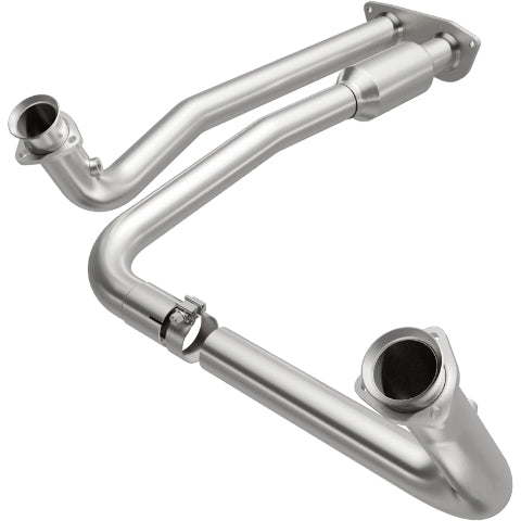 MagnaFlow direct-fit catalytic converter fits 1996-2000 Chevrolet K2500, Chevrolet C2500, and additional vehicles. Hardware is included to eliminate the hassle of working with corr
