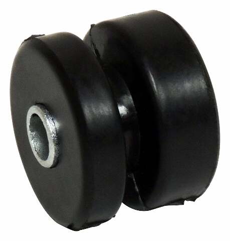 Upper Radiator Isolator for 1999+ Jeep Wrangler JL, Jeep Wrangler JK, Jeep Gladiator JT, Jeep Grand Cherokee WJ, WK, XK, KK; L or R - 52079419 steel black