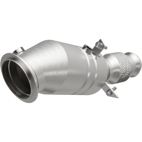 MagnaFlow direct-fit catalytic converter fits 2012-2016 BMW 328i, 2013-2016 BMW 328i xDrive, and more, this and 2012-2014 328i 2 L Closed Couple stainless steel CARB compliant 5225