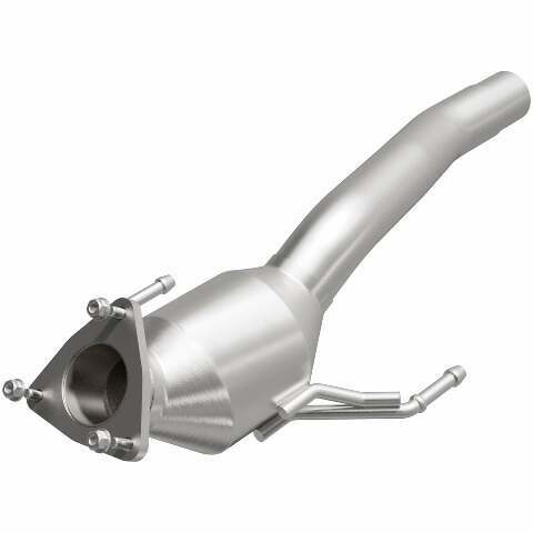 MagnaFlow direct-fit catalytic converter fits 2004-2006 Cayenne 4.5 inch inlet/outlet stainless steel CARB compliant 52377