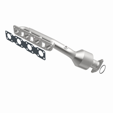 MagnaFlow direct-fit catalytic converter fits 2003-2004 INFINITI M45 and 2003-2006 INFINITI Q45, this and 2003-2004 M45 V8 4.5 4.5 inch inlet/outlet stainless steel CARB compliant