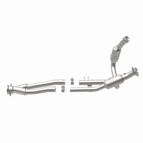 MagnaFlow direct-fit catalytic converter for 2015-2019 Ford 3.5 inch inlet/outlet stainless steel CARB compliant