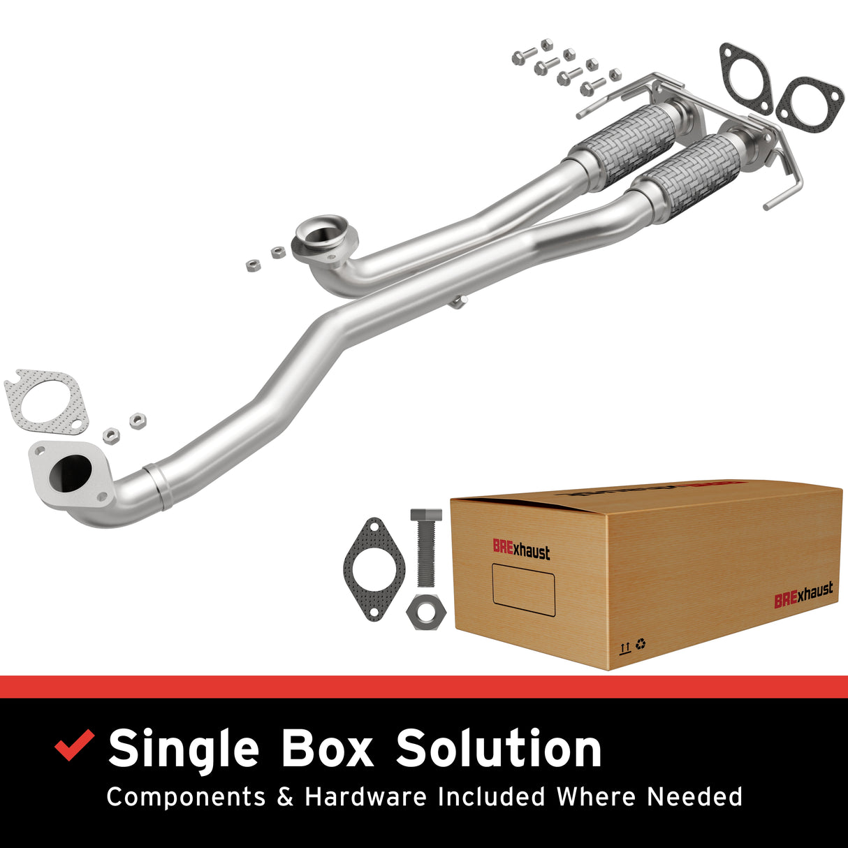 2011-2015 Lincoln MKX Direct-Fit Front Pipe Kit 107-0284 steel