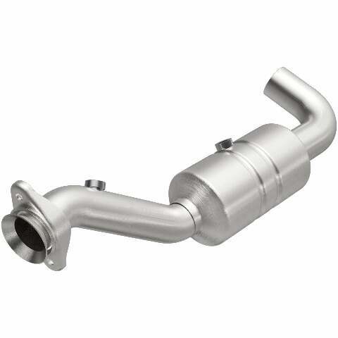 MagnaFlow direct-fit catalytic converter for 2017-2018 Ford F-150 3.5 inch inlet/outlet stainless steel CARB compliant OBDII 52591