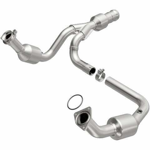 MagnaFlow direct-fit catalytic converter fits 2011-2015 GMC Yukon, 2011-2014 Cadillac Escalade, and more, this and 2011-2014 Escalade 6.2 stainless steel CARB compliant 52616