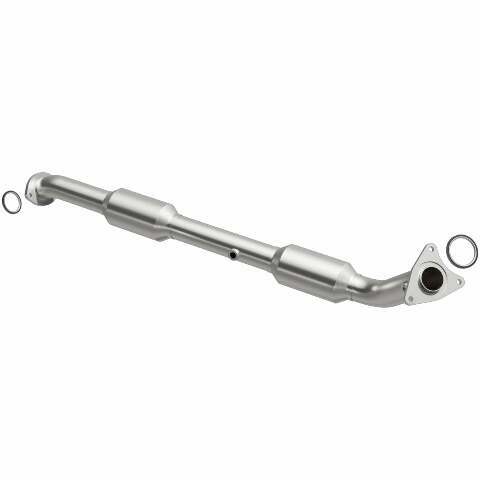 MagnaFlow direct-fit catalytic converter fits 2013-2017 Lexus LX570 and Toyota Land Cruiser, this and 2013-2015 Land Cruiser 5.7 5.7 inch inlet/outlet stainless steel CARB complian