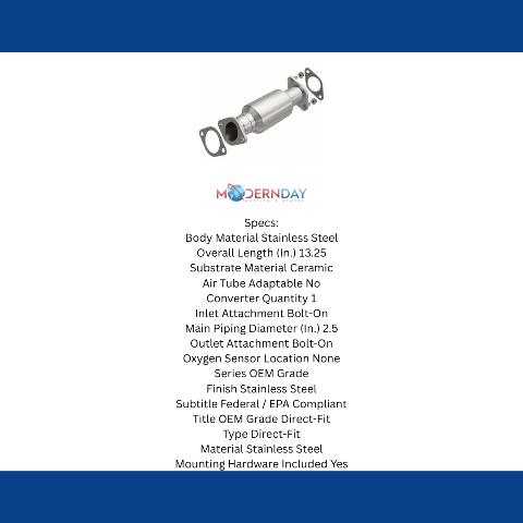 2011 Sorento 3.5 Underbody Direct-Fit Catalytic Converter 52644 Magnaflow