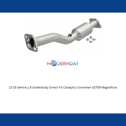 MagnaFlow direct-fit catalytic converter for 2013-2017 Nissan Sentra 1.8 inch inlet/outlet stainless steel CARB compliant 52709