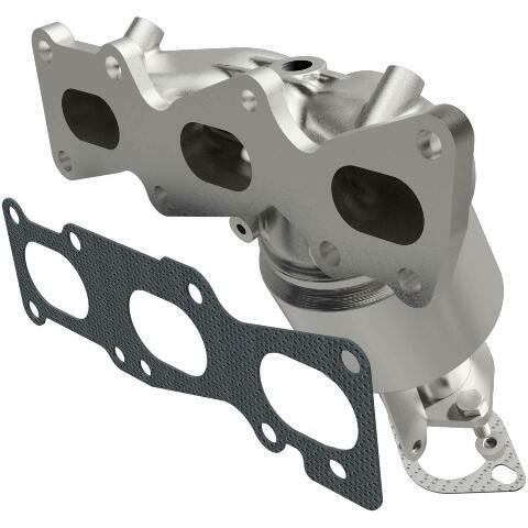 MagnaFlow direct-fit catalytic converter fits 2015-2016 Kia Sedona, 2012-2017 Hyundai Azera, and more, this and 2012-2014 Azera 3.3L stainless steel CARB compliant 52780