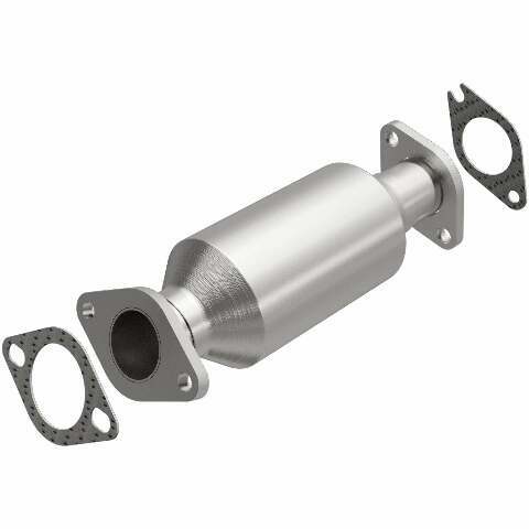 MagnaFlow direct-fit catalytic converter fits 2011-2013 Kia Sorento and 2010-2012 Hyundai Santa Fe, this and 2011-2013 Sorento 2.4L stainless steel CARB compliant 52863