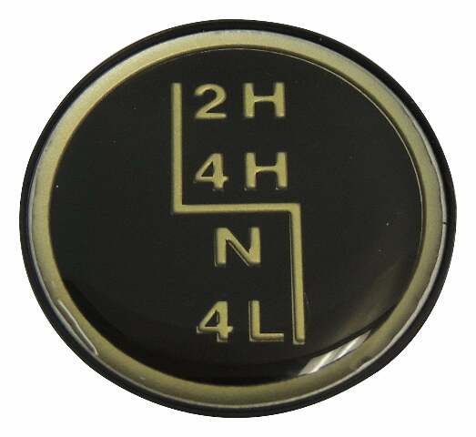 Jeep Plastic Black Shift Knob Insert - 53004376 53004377