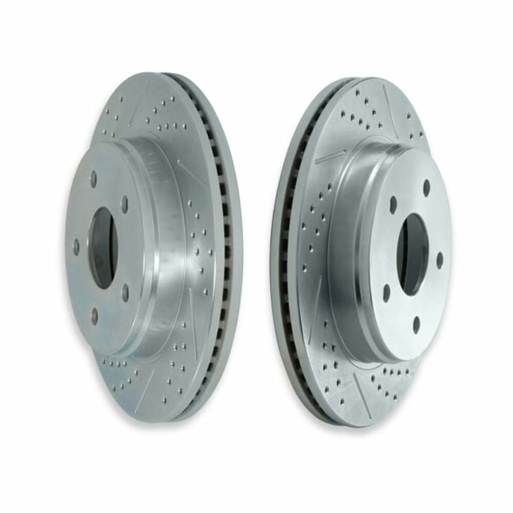 Fits 06-22 Ram Dodge 1500 Sport Rotors- Front 53005-020 drilled and slotted