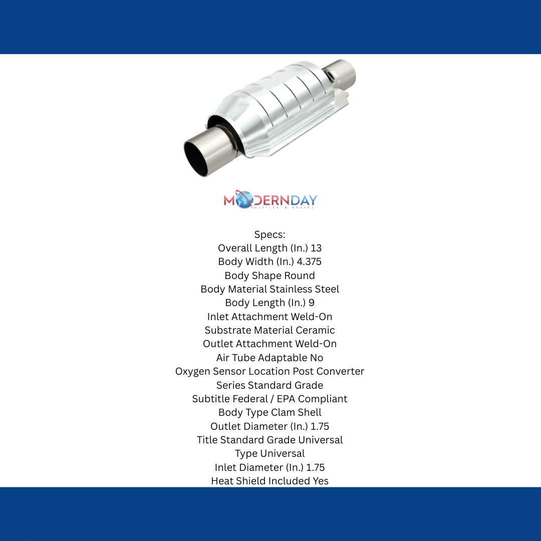 Universal Catalytic Converter 1.75 Single O2 Boss 53033 Magnaflow