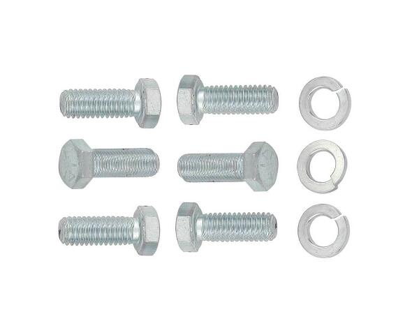 Mr. Gasket crank pulley bolts Chevy zinc steel 5322G