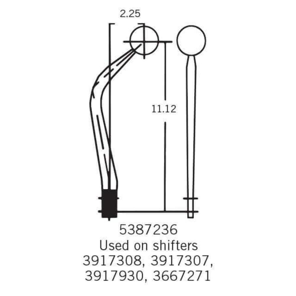 Hurst Competition/Plus Shifter Stick - 5387236