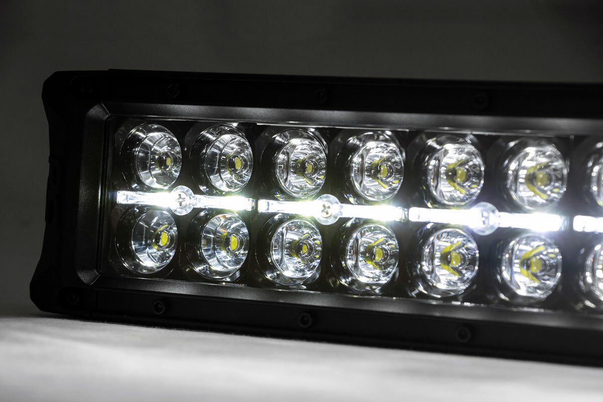 54 Inch Black Series LED Light Bar; Curved; Dual Row; Cool White DRL 72954BD