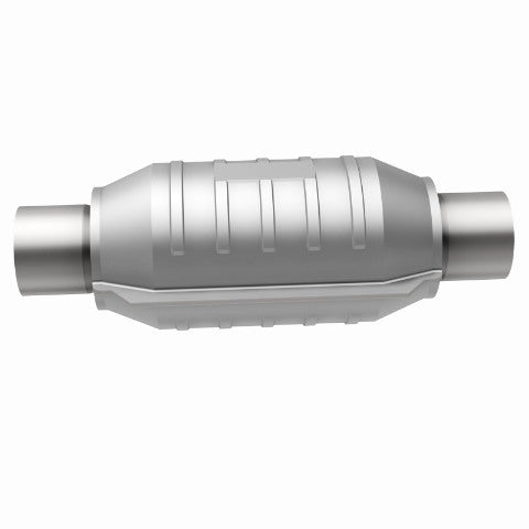 MagnaFlow universal catalytic converter 2.25 inch inlet/outlet stainless steel CARB compliant OBDII 54305