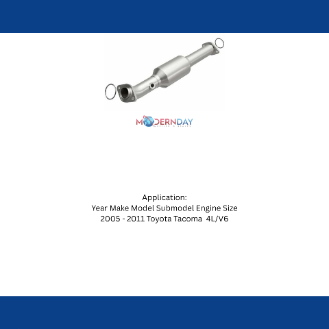 MagnaFlow direct-fit catalytic converter for 2005-2011 Toyota Tacoma 4.0L stainless steel CARB compliant 5491661