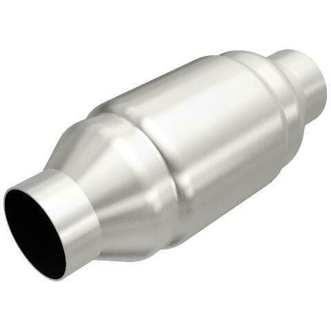 MagnaFlow universal catalytic converter 2.5 inch inlet/outlet stainless steel Federal EPA compliant OBDII 54956