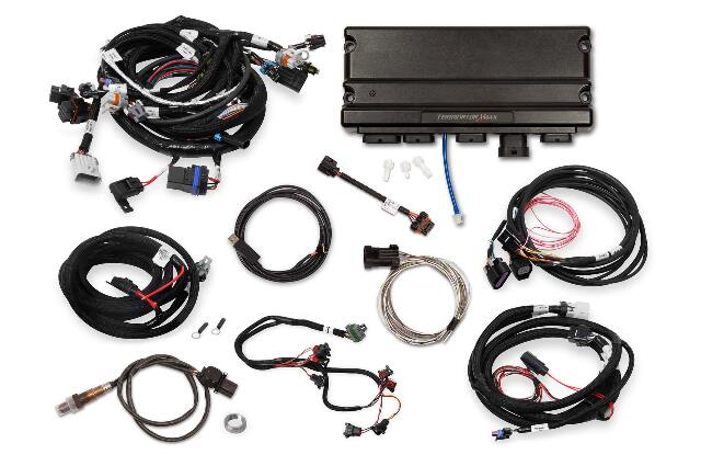 Holley EFI Terminator X Max engine management system max-58x-4x-ev1-ls-mpfi-dbw-throttle-trans-w-o-handheld-550-935t