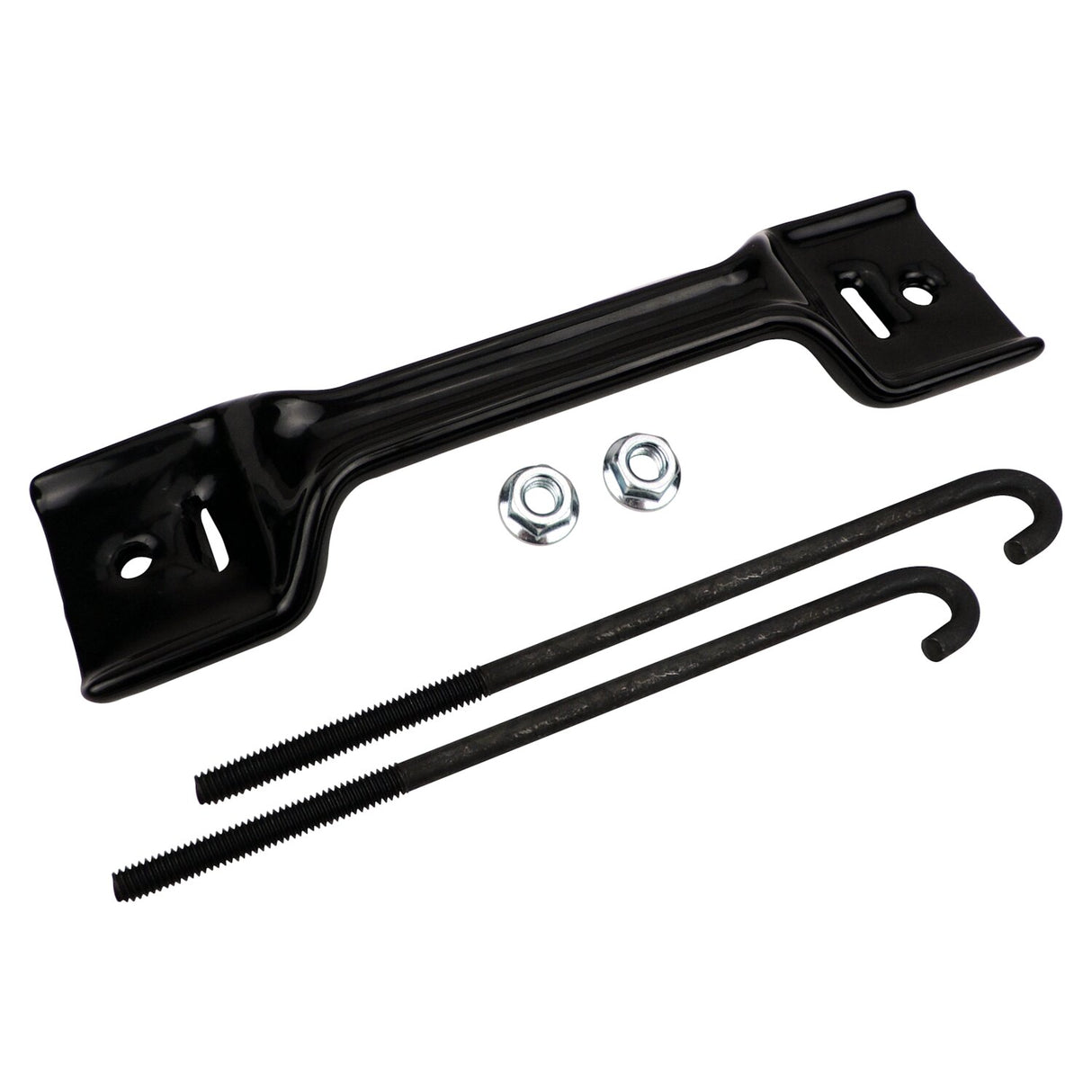 1991-1995 Jeep Wrangler YJ Wrangler Battery Hold Down Bracket Kit 55014361K steel black