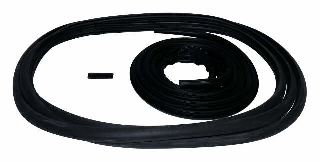 Windshield Weatherstrip & Molding Kit for 1987-1995 Jeep Wrangler YJ Wrangler - 55019988K black