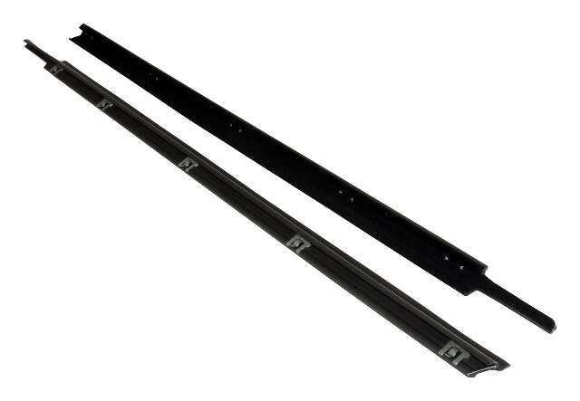Outer Door Glass Weatherstrip Kit for 97-06 Jeep Wrangler TJ Wrangler Full Steel Doors 55176565K black