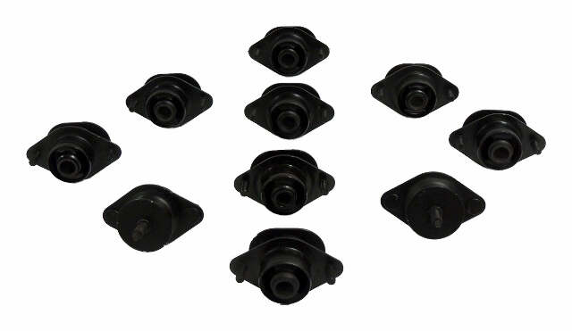 Jeep Steel Black Body Mount Kit - 55366676K2