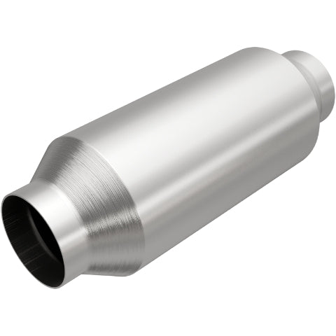 MagnaFlow universal catalytic converter 2.5 inch inlet/outlet stainless steel CARB compliant 5582406