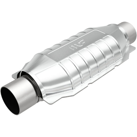 MagnaFlow universal catalytic converter 2.5 inch inlet/outlet stainless steel CARB compliant 5592306