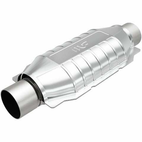 MagnaFlow universal catalytic converter 2.5 inch inlet/outlet stainless steel CARB compliant 5592306