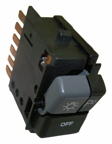 Jeep Metal Black headlight assembly Switch - 56001861