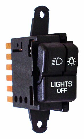 Jeep Metal Black headlight assembly Switch - 56003119