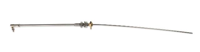 Mr. Gasket 17 inch throttle cable firewall mount carburetor polished stainless steel 5655