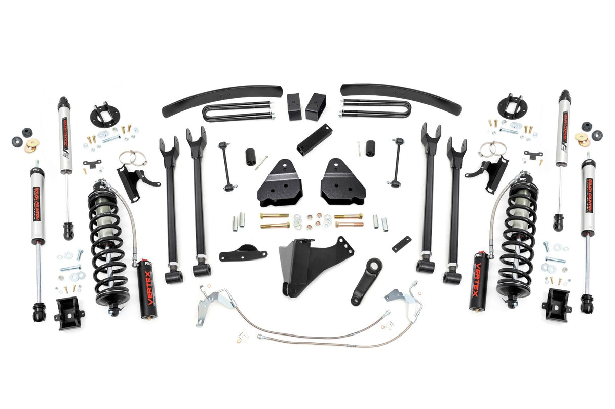 Fits Ford F-250/F-350 SD (08-10) 6" Lift Kit; Gas; 4 Link; C/O V2; 58858
