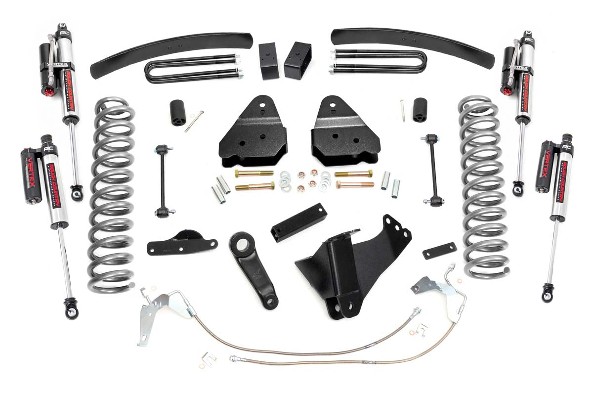 Fits Ford F-250/F-350 SD 4WD (2008-2010) 6" Lift Kit; Gas; Vertex; 59750